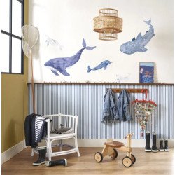 CASADECO papel pintado SEA LIFE SPRAY UP