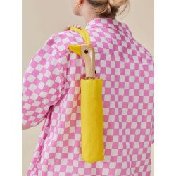 YELLOW ECO-FRIENDLY COMPACT UMBRELLA