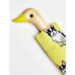 FRENCH BULLDOG YELLOW ECO-FRIENDLY COMPACT UMBRELLA