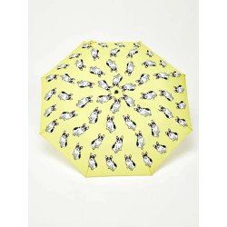 FRENCH BULLDOG YELLOW ECO-FRIENDLY COMPACT UMBRELLA