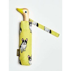 FRENCH BULLDOG YELLOW ECO-FRIENDLY COMPACT UMBRELLA