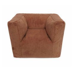 JOLLEIN poltroncina morbida velluto a coste caramello Spedizione Gratuita