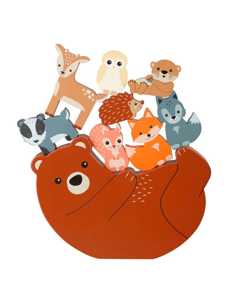 Woodland Animal Wooden Balancing Game