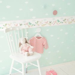 CASADECO wallpaper with Clouds (turquoise) Best Price Online