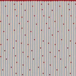 dekornik - wallpaper French hearts stripes Wallpaper