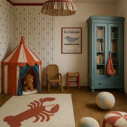 dekornik - wallpaper French hearts stripes Wallpaper