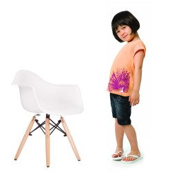 C&R EAMES daw arm chair for kids (white) 