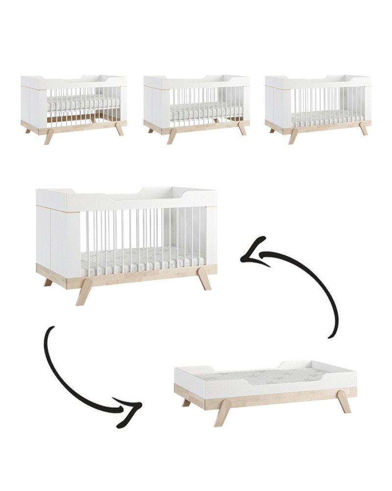 LIFETIME KIDSROOMS convertible cot 3 in 1 