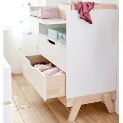 LIFETIME KIDSROOMS cassettiera fasciatoio trasformabile 2 in 1 