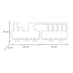 TRESXICS mensole treno (bianco)