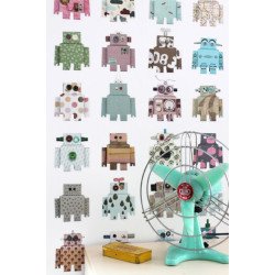 studio ditte - wall print wallpaper robot 