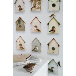 studio ditte - wall print wallpaper birdhouse 