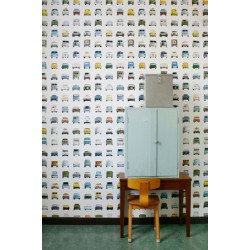 studio ditte - wall print wallpaper cars 