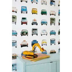 studio ditte - wall print wallpaper cars 