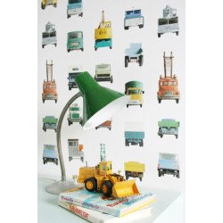 studio ditte - wall print wallpaper work vehicles 