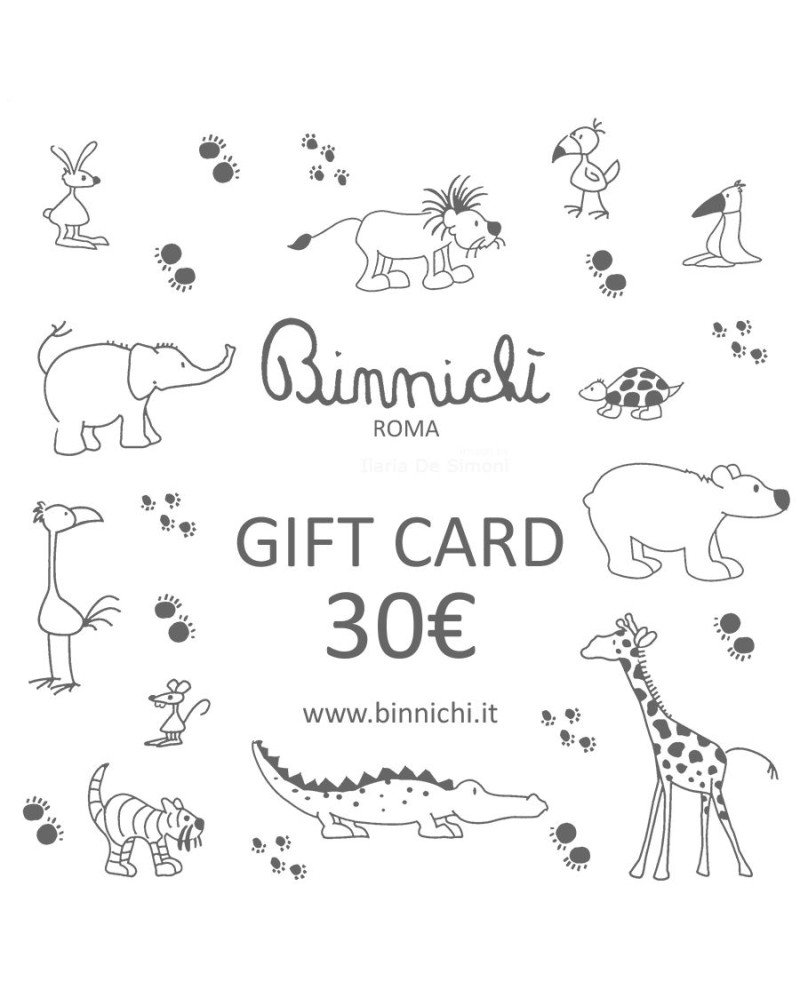 binnichi' gift card - buono regalo 30€