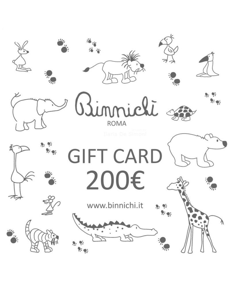 binnichi' gift card - buono regalo 200€