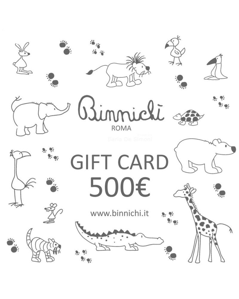 binnichi' gift card - buono regalo 500€