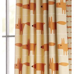 SCION tessuto d'arredo volpi mr fox applique (ginger)