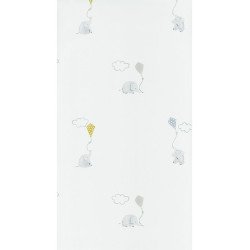 Casadeco wallpaper elephants (light blue/grey) 