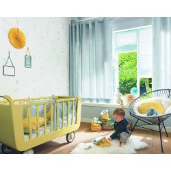 Casadeco wallpaper elephants (light blue/grey) 