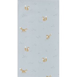 casadeco - wallpaper firefox renard (light blue) 