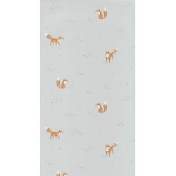 casadeco - wallpaper firefox renard (grey) 