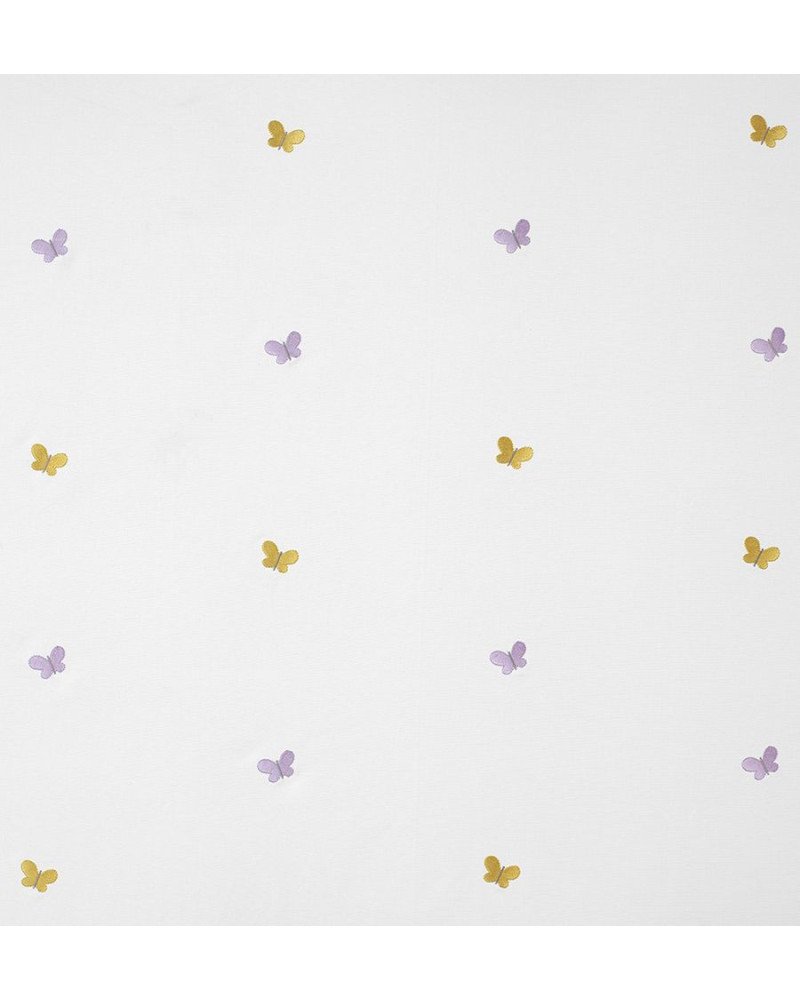 CASADECO embroidered fabric butterflies papillons brodes