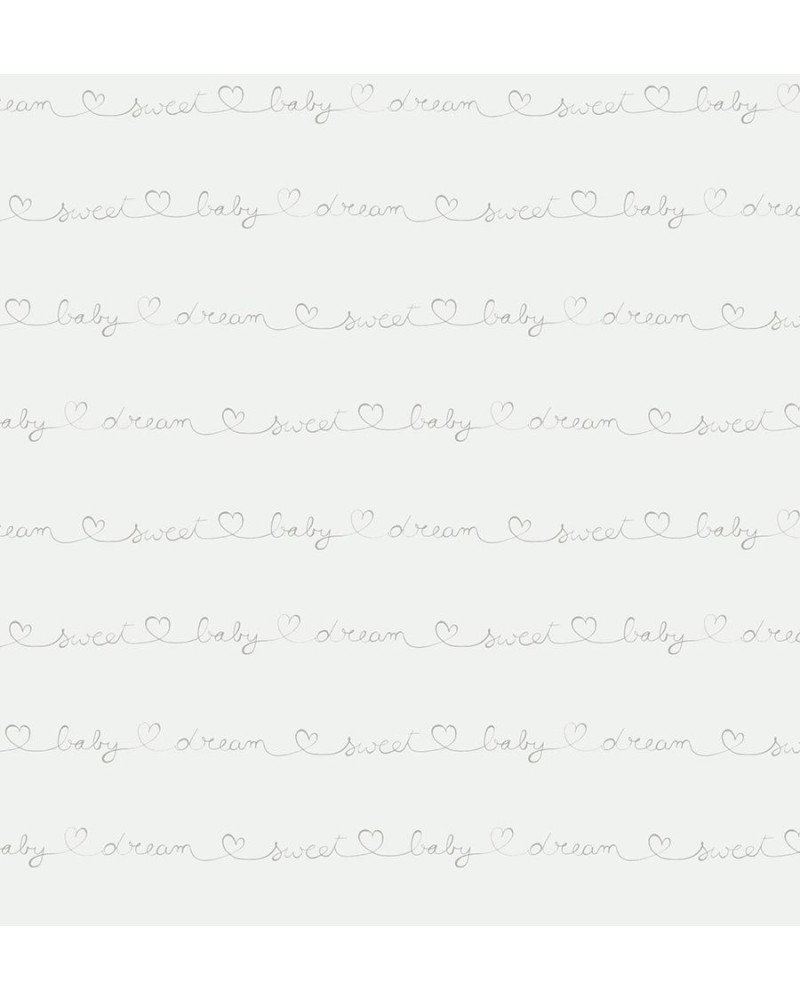 casadeco - wallpaper words wording (white/taupe) 