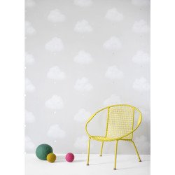 BARTSCH wallpaper cotton clouds (good morning grey) 