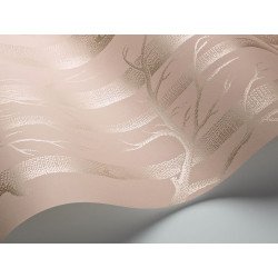 cole & son - wallpaper woods (powder pink/silver) 