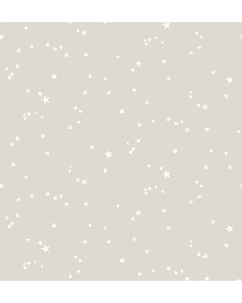 cole & son - carta da parati stars (grey/white)