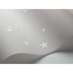 cole & son - carta da parati stars (grey/white)