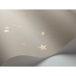 cole & son - carta da parati stars (linen/gold)