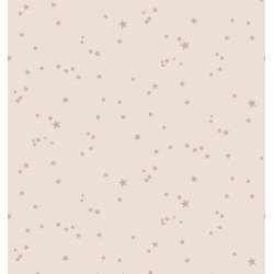 cole & son - carta da parati stars (powder pink/gold)