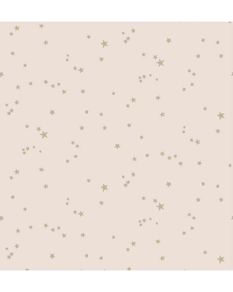 cole & son - carta da parati stars (powder pink/gold)