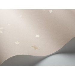 cole & son - carta da parati stars (powder pink/gold)