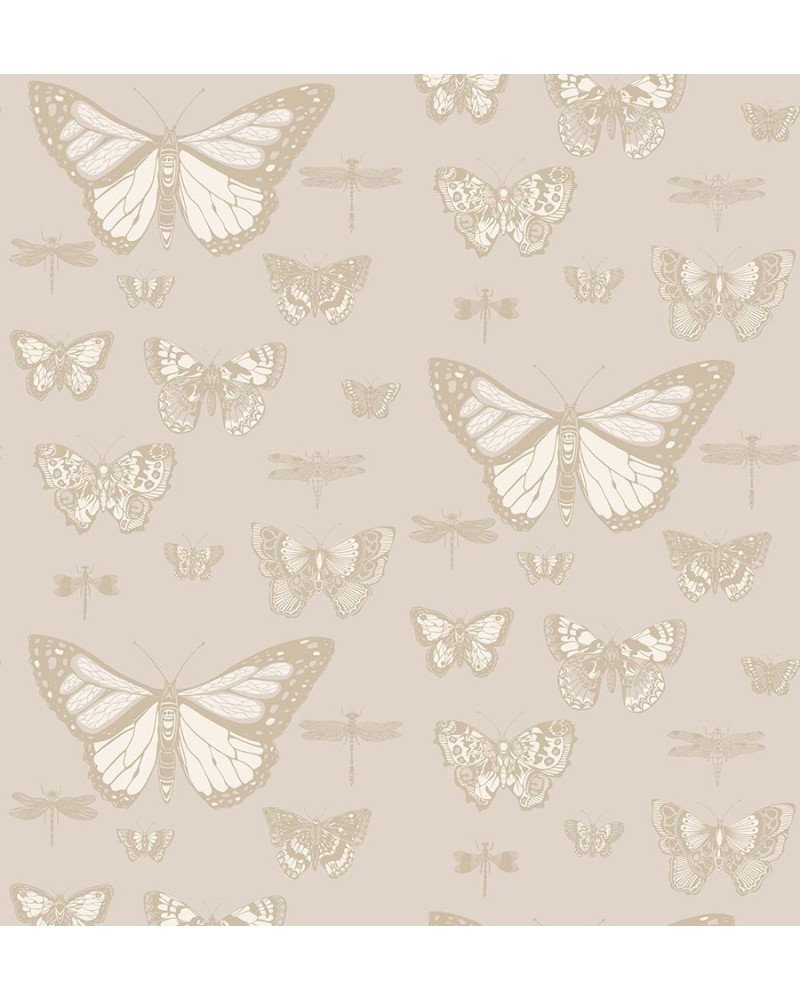 cole & son - carta da parati butterflies & dragonflies