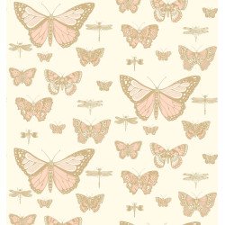 cole & son - carta da parati butterflies & dragonflies