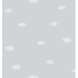 casadeco - wallpaper with clouds (grey) 