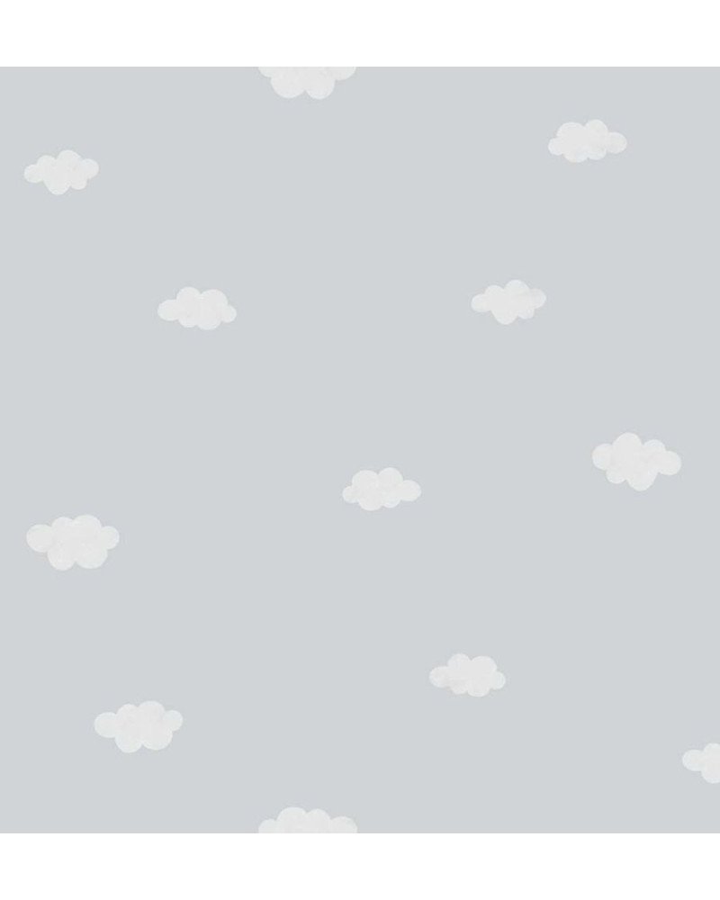 casadeco - wallpaper with clouds (grey) 