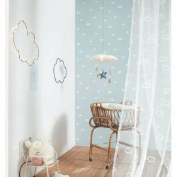 casadeco - wallpaper with clouds (light blue) 