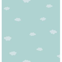 casadeco - wallpaper with clouds (light blue) 