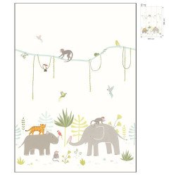 casadeco - wall mural with jungle animal 