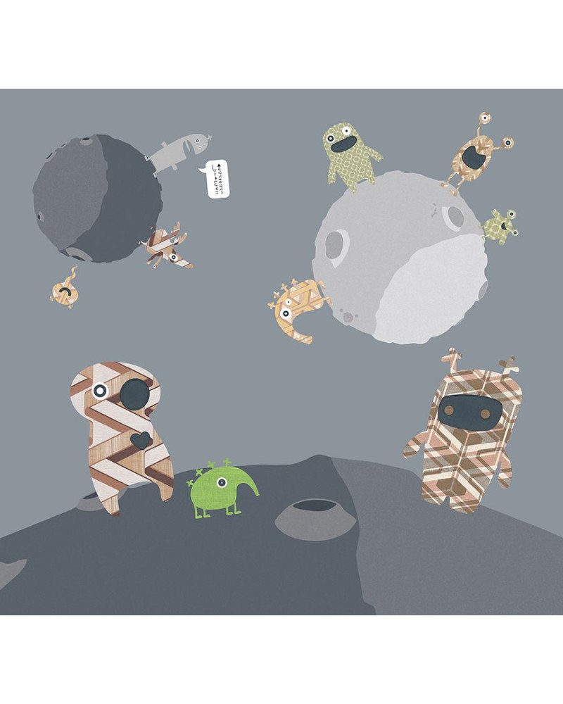 inke - wall mural out of space 