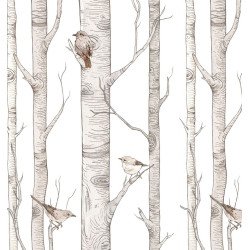 dekornik - wallpaper scandinavian birches 