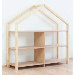 BENLEMI montessori wooden house shelf shelly (natural