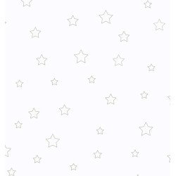 CASELIO curtain fabric stars etoiles (grey) 