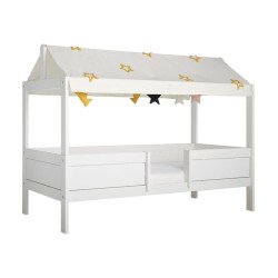 LIFETIME KIDSROOMS letto evolutivo 3 in 1 con tetto in tessuto