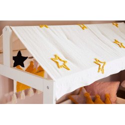 LIFETIME KIDSROOMS letto evolutivo 3 in 1 con tetto in tessuto